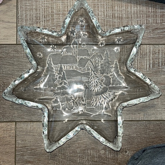 Mikasa Christmas Star Dish Christmas Carol 12 1/2 made in Germany - Picture 1 of 5